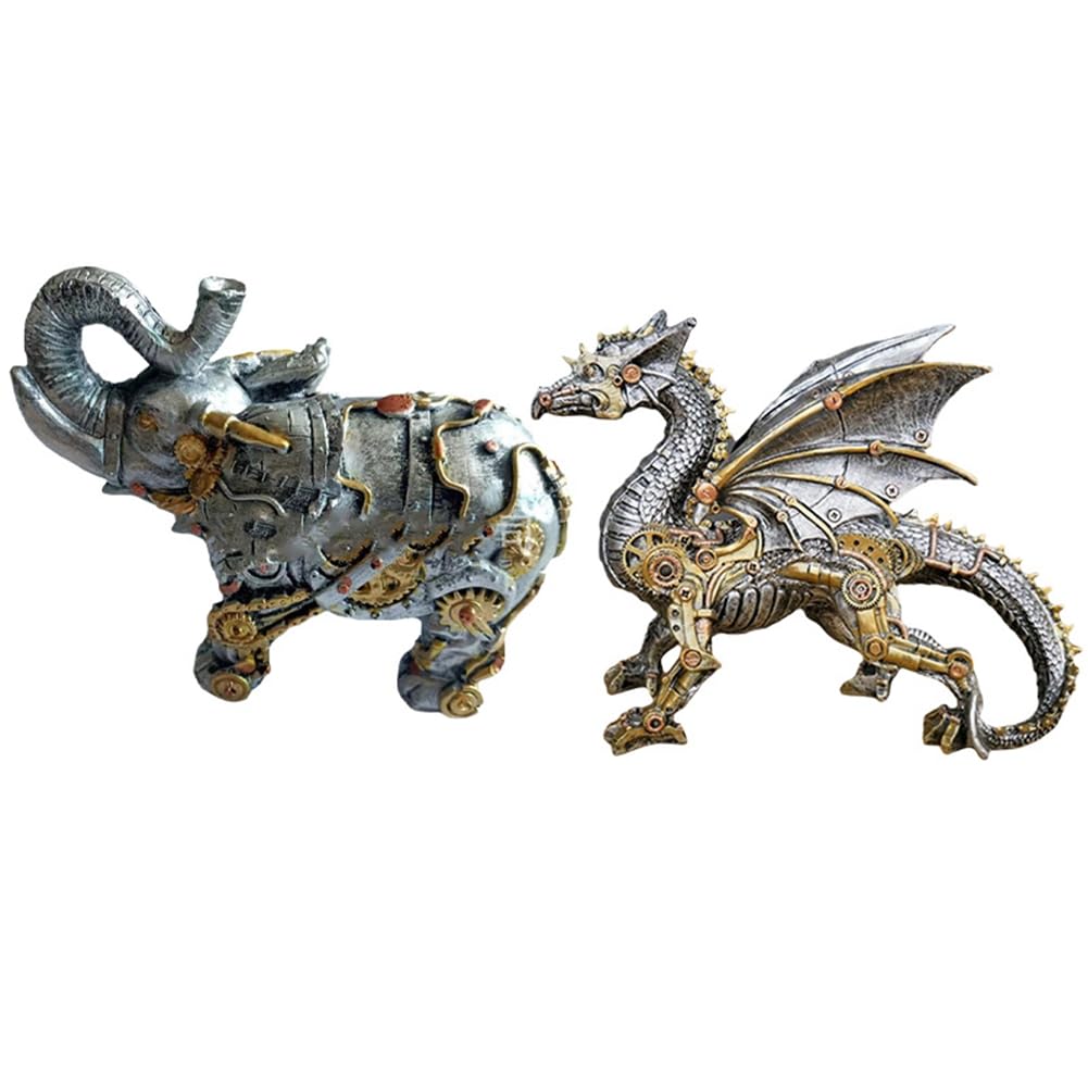 CTRLZS Mechanical Punk Models, Resin Crafts, Steampunk Resin Statues, Sculpture Decorations, Home Desktop Ornaments