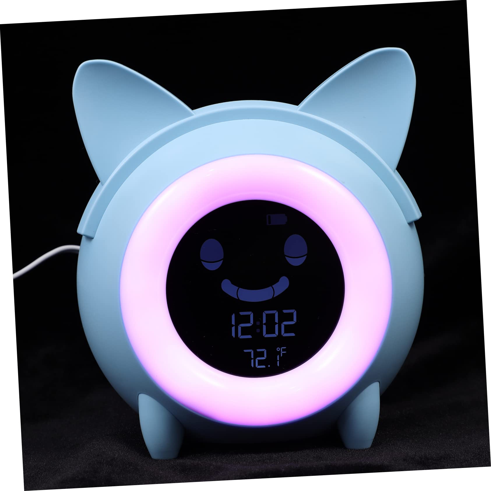 Cabilock Reloj Despertador Digital 1 Juego Niños Plástico Azul