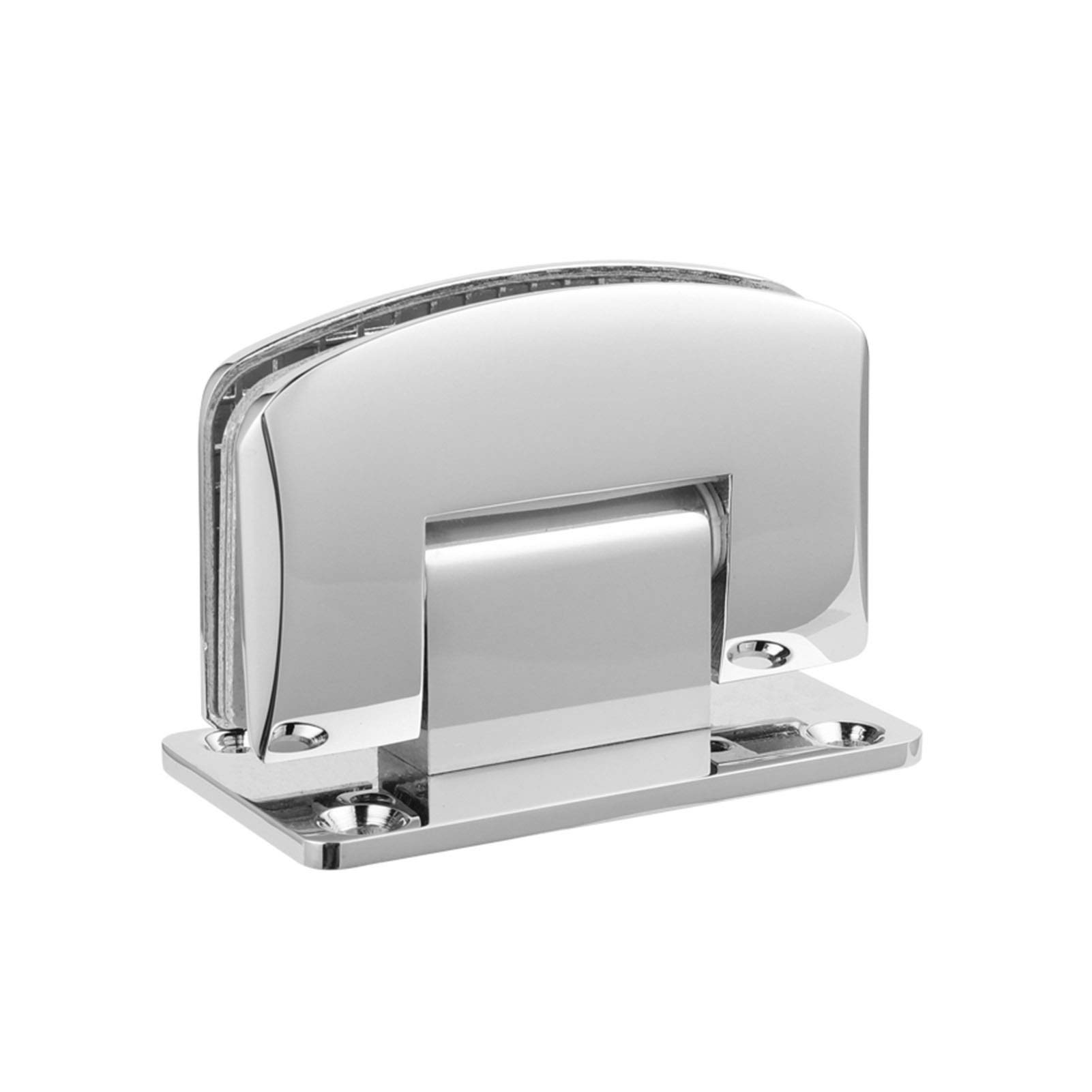 Glass Hinge Copper Bathroom Wall Mounted Frameless Glass Shower Door Clip Glass Door Clip Hardware 90 Degree Accessories