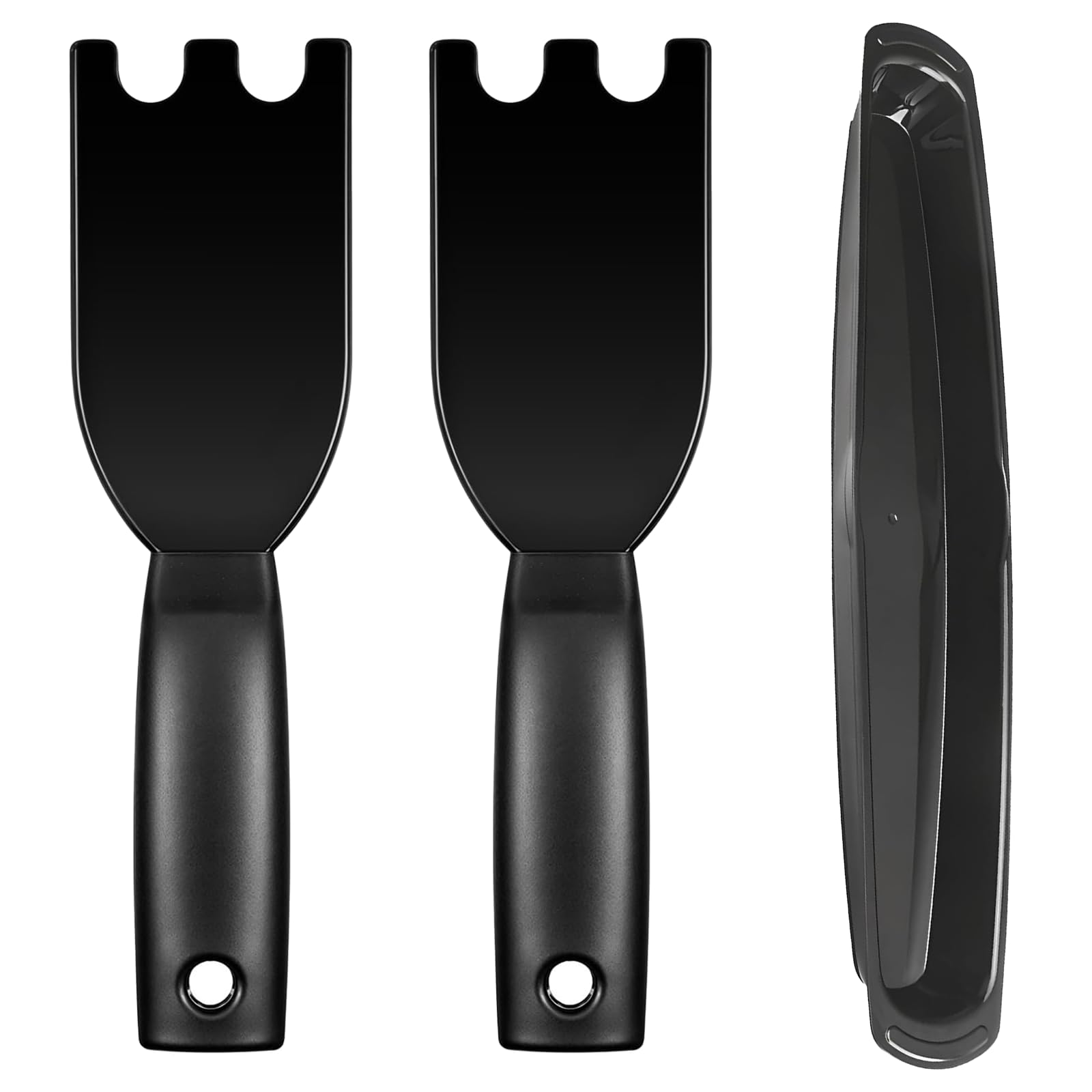 Bamily 3PCS Grill Accessories Set:, 2 Grill Scrapers & 1 Grill Drip Tray, Heat-Resistant Non-Stick for George Foreman Grills, Outdoor BBQ & Indoor Grilling Tools