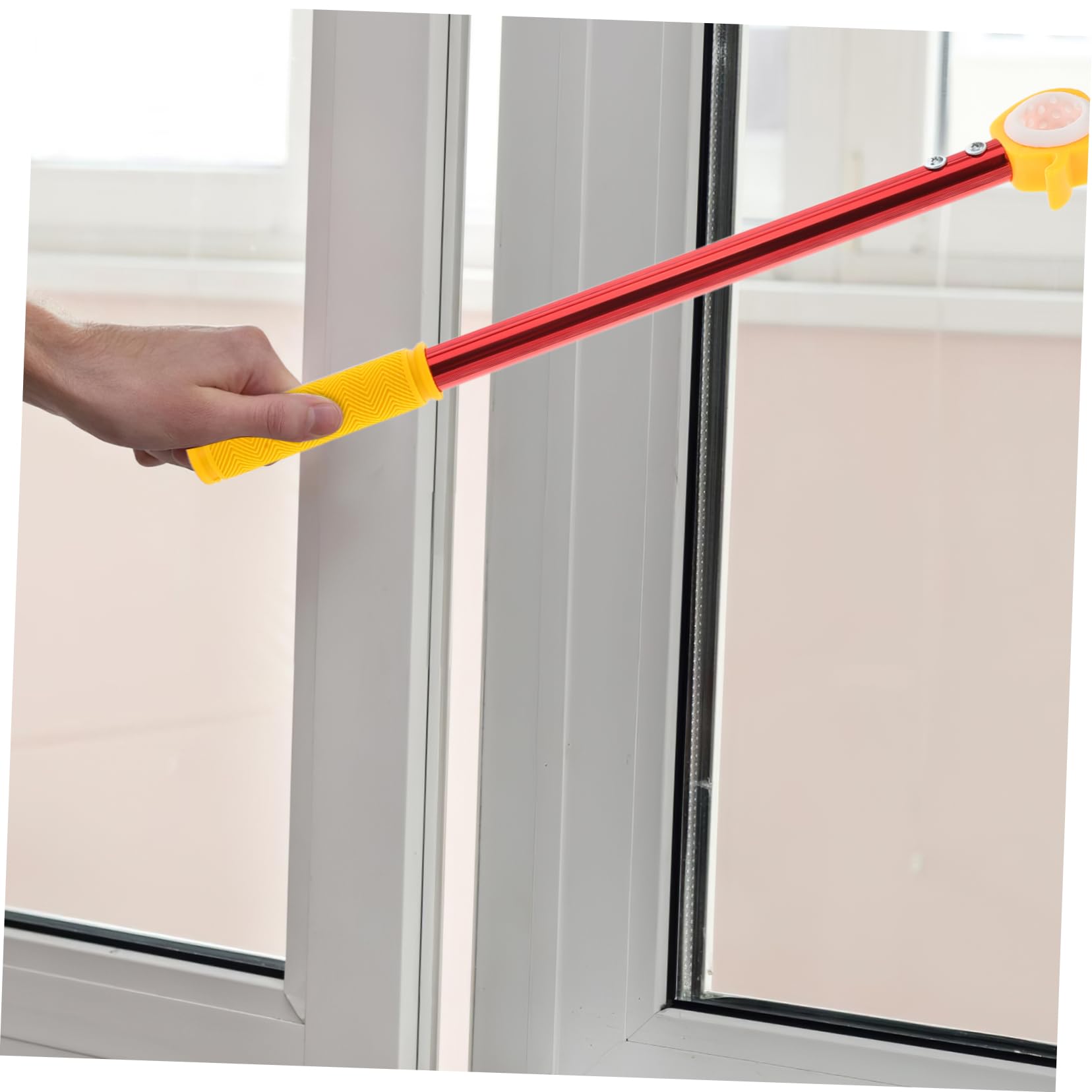 Cabilock Fensterzugstange Aus Aluminium Für Hohe Fenster Mit Zugfunktion Verlängerte Jalousienstange Für Schlafzimmer Wohnzimmer Und Küchendachfenster Stabiler Fensteröffner Für Zuhause Und Schule