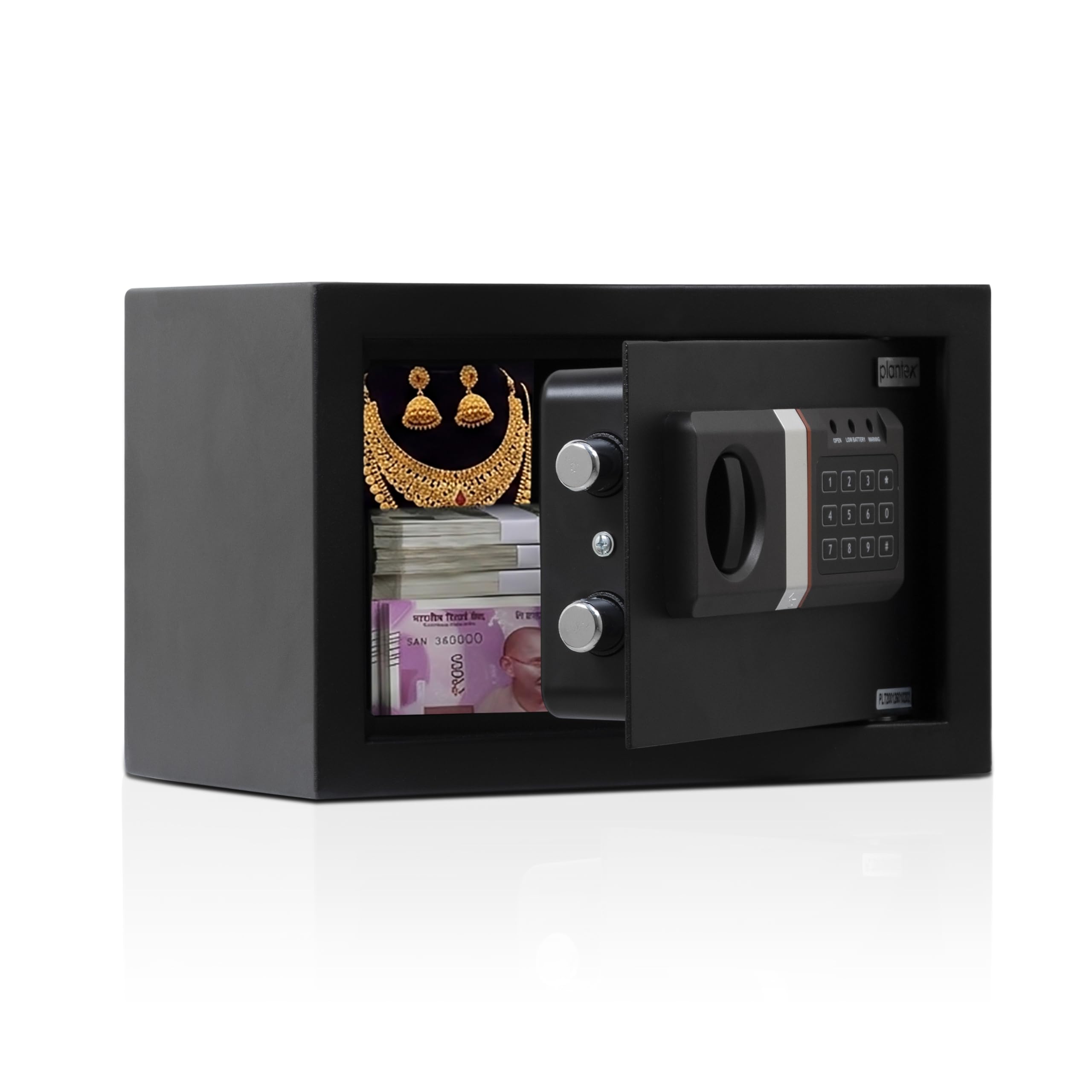 Plantex Safe Locker - Digital Keypad Lock & Emergency Key -9