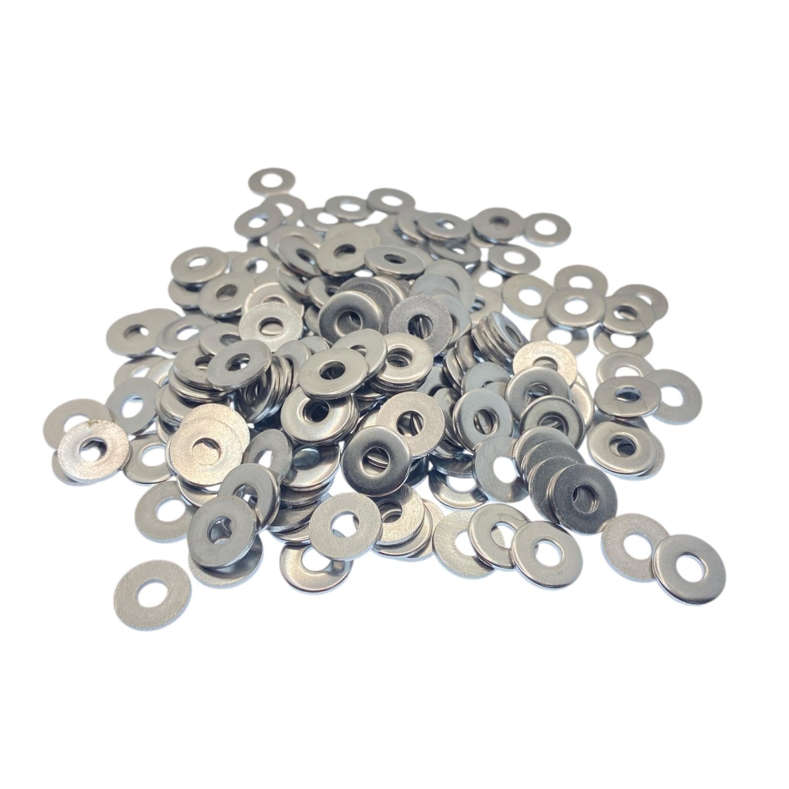 M4 Washers for Screws M4 x 12 x 1.5mm (Pack of 200) Metal Flat Penny Washers for Bolts - A2 Stainless Steel Plain Round (200pc)