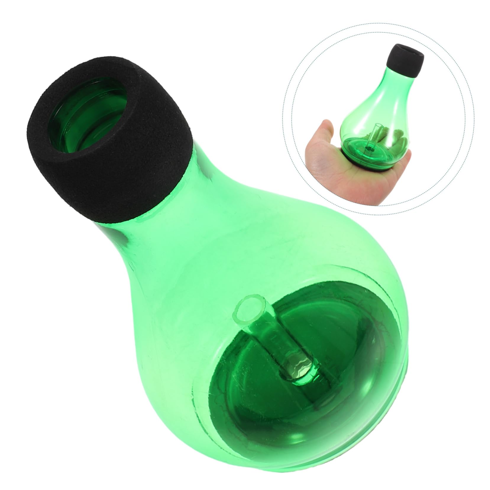 Sordina per Tromba in Plastica Verde, Leggera e Riduce Suono | Studio Notturno e Uso Domestico, Design Unico Dai Colori Vivaci, Adatta a Principianti e Studenti