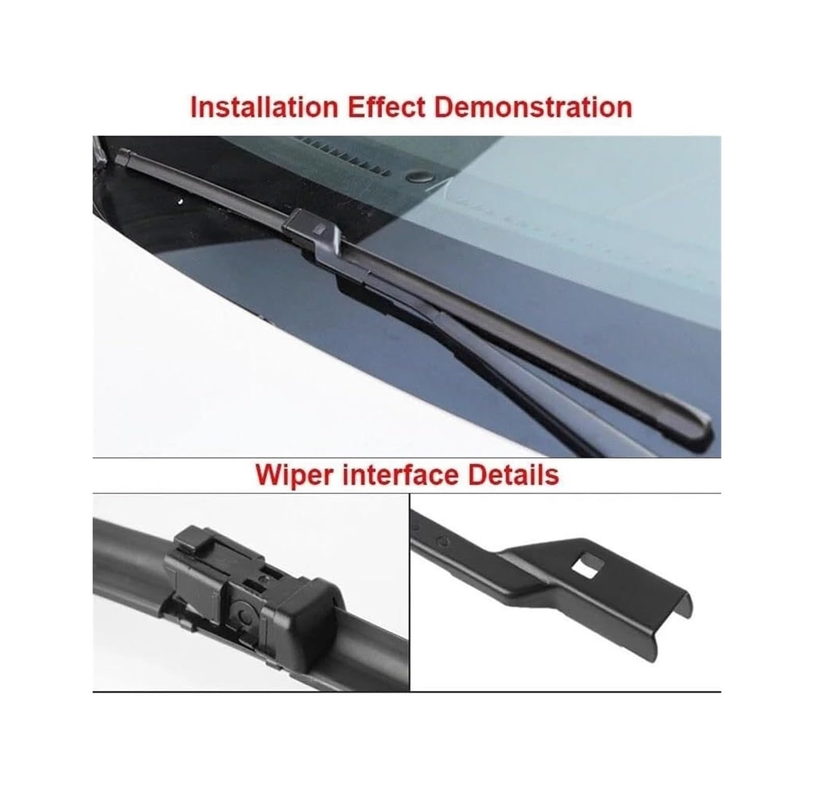 Auto Limpiaparabrisas Juego Para Q5 FY SUV 2017 2018 2019 2020 2021 2022 2023 Accesorios Para Coche Escobillas Limpiaparabrisas Delanteras Y Traseras 24" + 20" + 15"