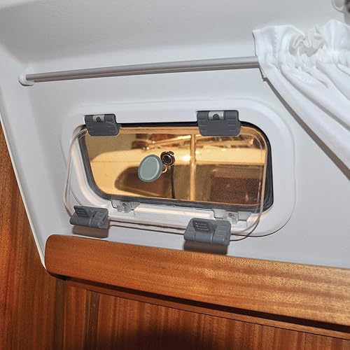 Miniatura 6 de | Pantalla de insectos para portlights/Windows Mosquitera en tamaño universal, se monta desde el interior con imán. Se adapta a todas las marcas.