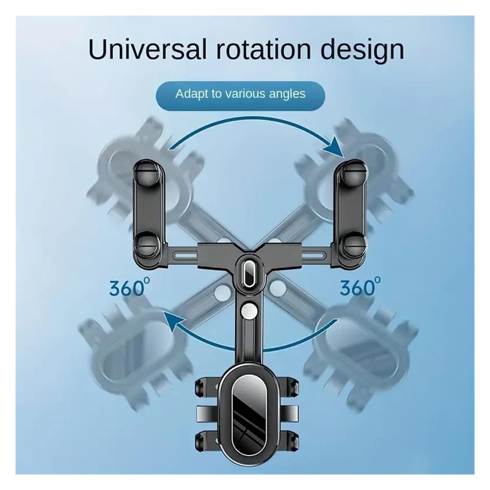 Porta Cellulare Auto Supporto per telefono con specchietto retrovisore per auto girevole a 360°
