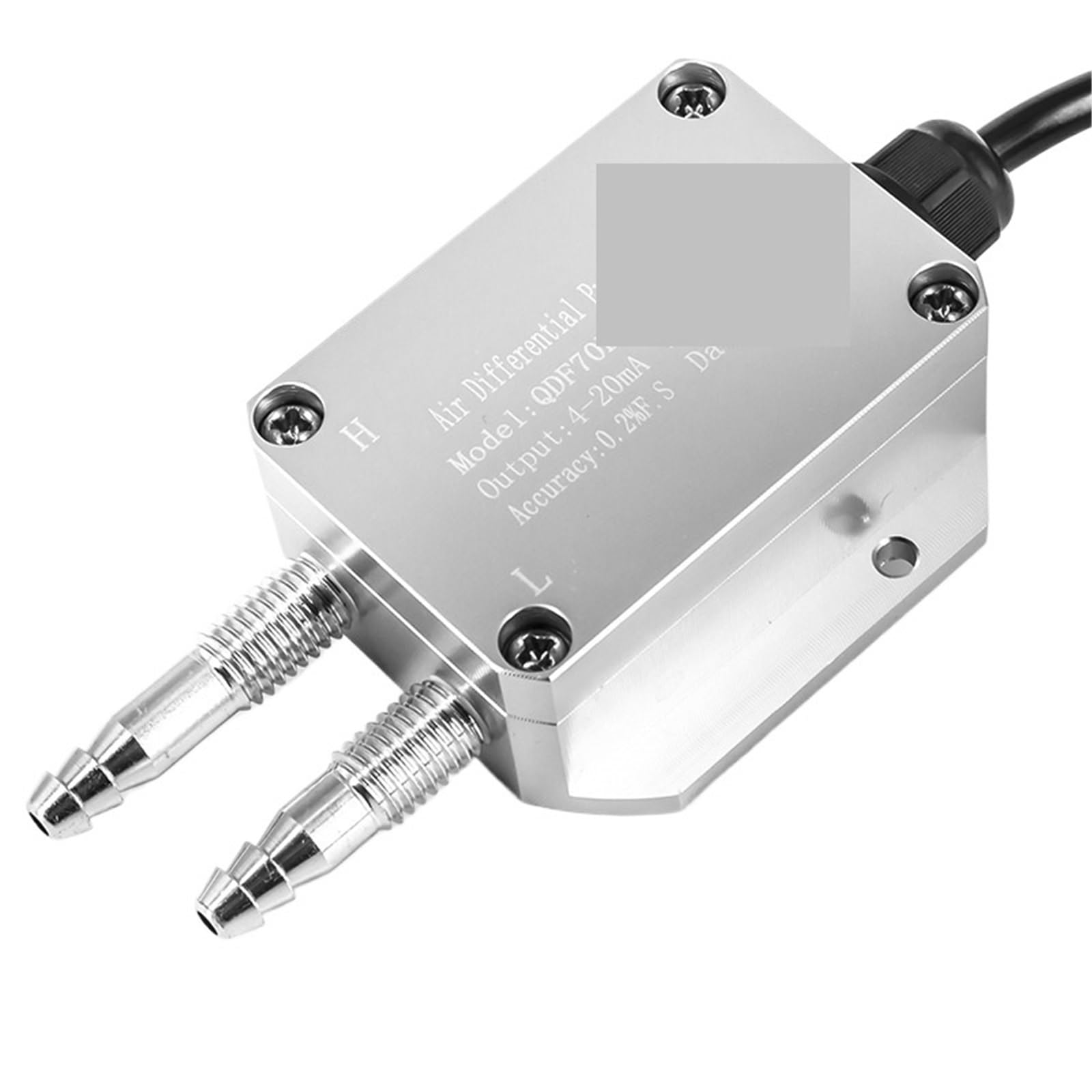 Trasmettitore di pressione, Trasmettitori Di Pressione Sensore Differenziale Aria 4-20 MA 0-10 V Trasduttore Trasmettitore,per Acqua Gas Olio Aria(0-10m/s 0-10v)