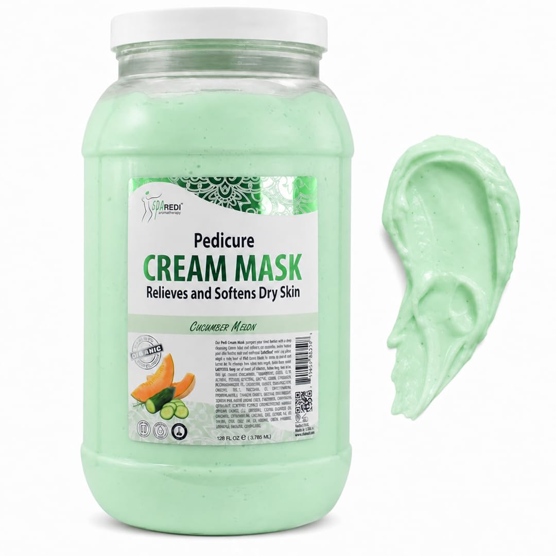 Spa Redi Pedi Crema Máscara (Pepino y Melón, 1 Galón)
