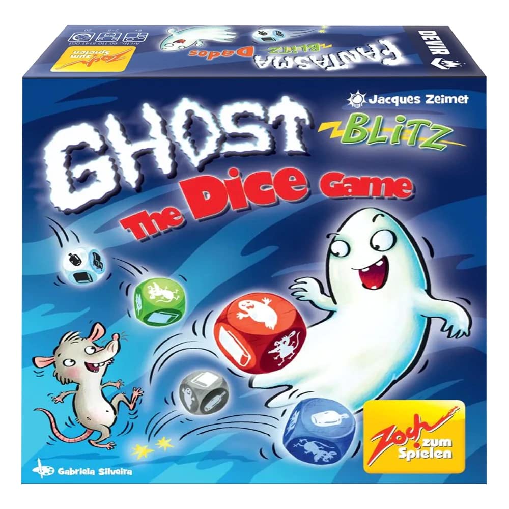 Zoch Ghost Blitz: The Dice Game – A Game for 2-8 Players – Board Games for Family 15 Minutes of Gameplay – Games for Family Game Night – for Kids and Adults Ages 8+ - English Version