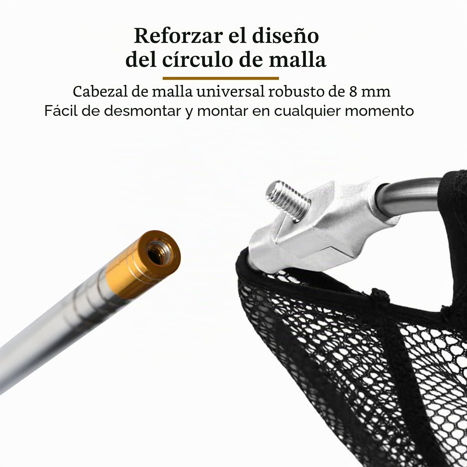 Red de Pesca de Aluminio Triangular Plegable -1,9 m Mango Largo telescópico Extensible -Red a Prueba de Enredos,Herramientas limpias para niños,del Acuario,estanques Objetos flotantes,pájaros