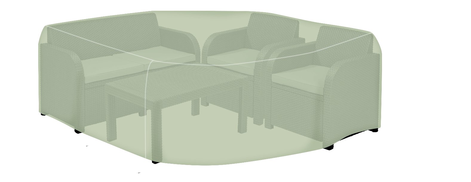 Tepro Abdeckhaube Universal Abdeckhaube Beige 165x230x80 cm