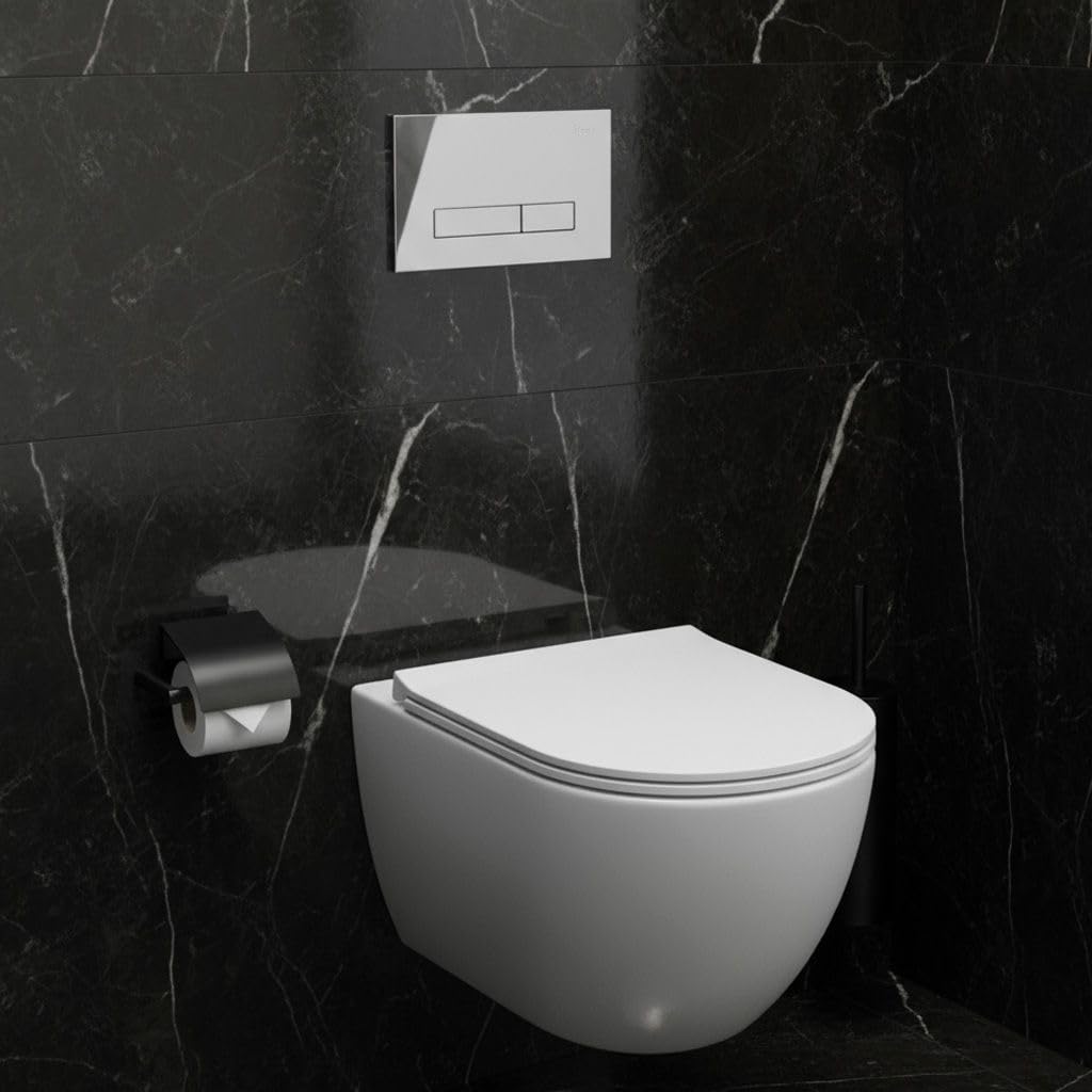 Rea - Stelaż Zestaw Podtynkowy K011A-Q Do Mis Wc Z Przyciskiem Hd Chrom, 9 X 52,5 X 103,5 Cm