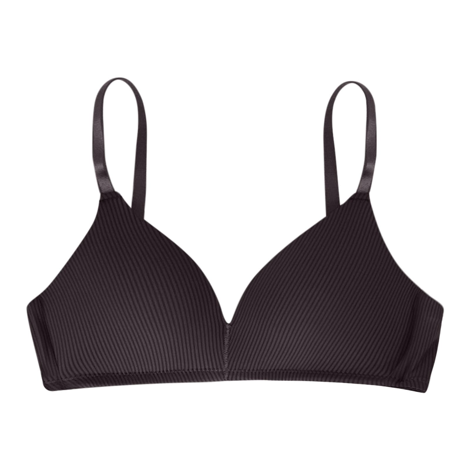 T-Shirt Front Closure Bras for Women Wireless Push Up Bras Seamless Support Adjustable Comfy Racerback Bras for Women