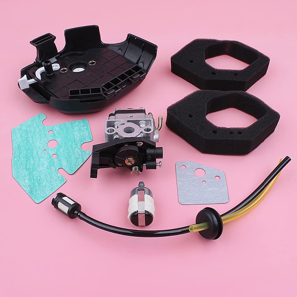 [Accesorios de herramientas] Herramientas de jardinería Conjunto de cubierta de filtro de aire de carburador compatible con Honda GX25 GX25NT HHT25S Kit de línea de filtro de combustible de aire Pieza