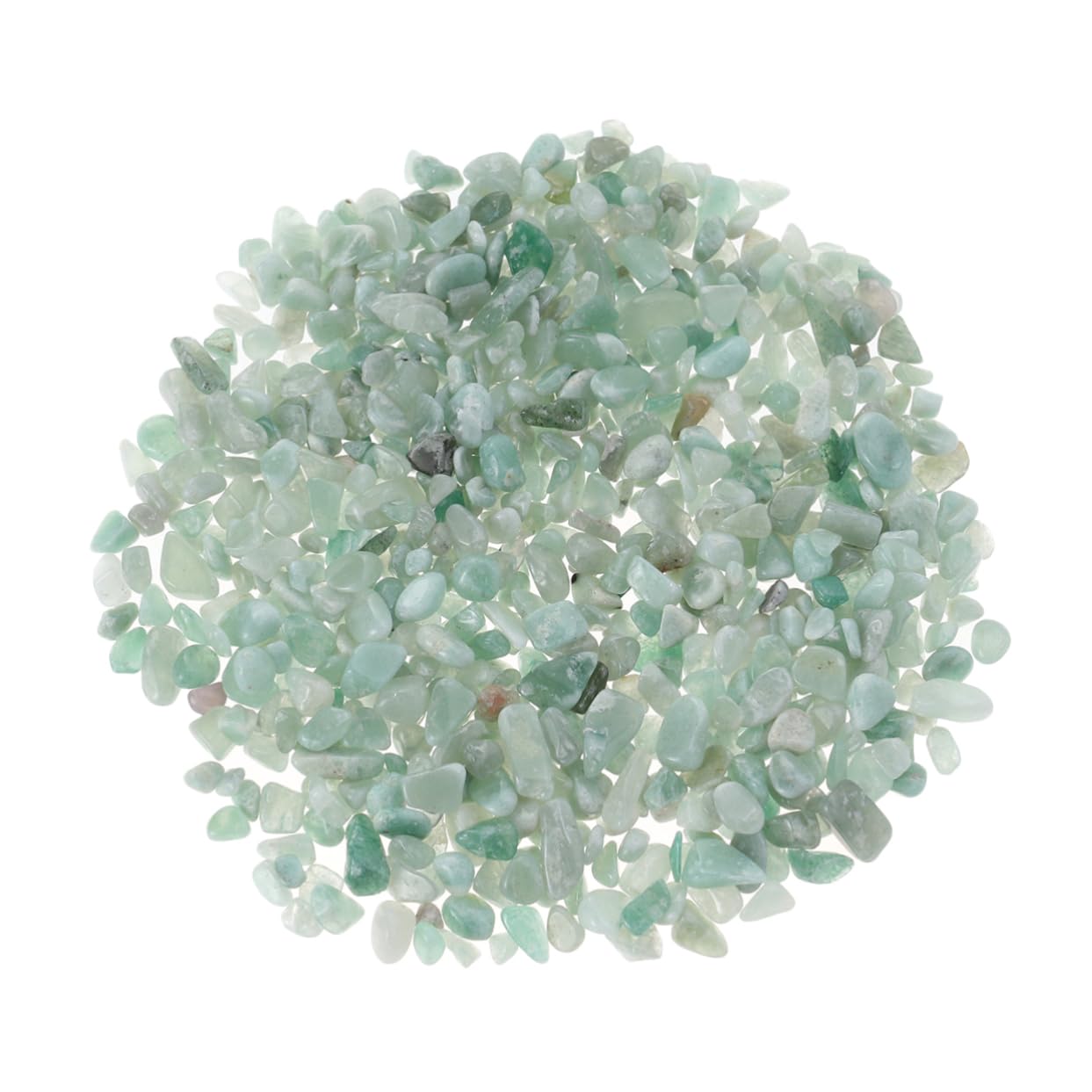 COLLBATH Fish Tank Gravel 100g Natural Aventurine Gravel Polished Stones for Aquarium Decorations