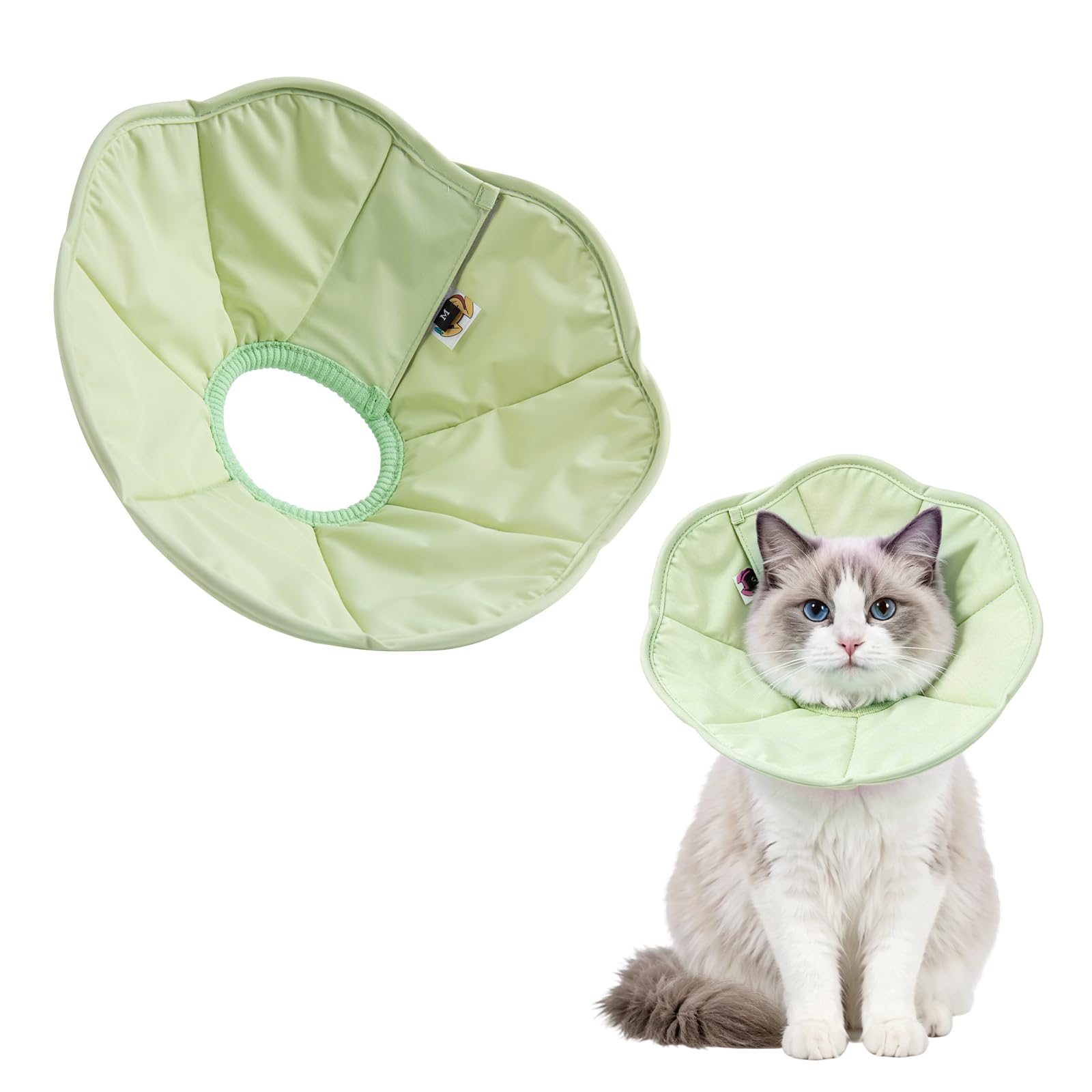 Photo 1 of Touchdog Soft Cat Recovery Collar - Green, M