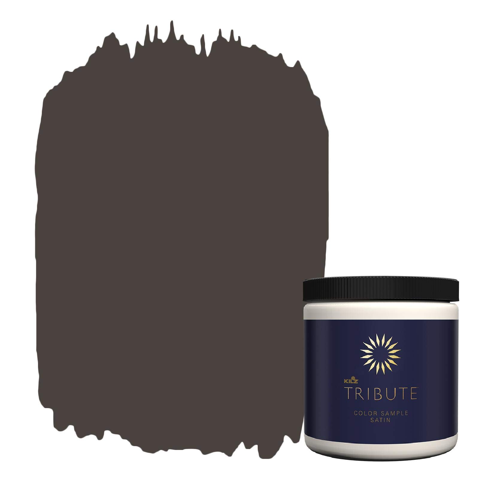 KILZTRIBUTE Paint & Primer, Interior, Color Sample, Spice Brown, 8 Ounces