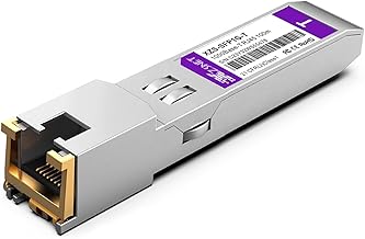 Transceptor SFP 1000BASE-T, SFP a RJ45, Módulo Ethernet SFP de cobre 1.25G Compatible con Cisco GLC-T/SFP-GE-T, Ubiquiti UniFi UF-RJ45-1G, Mikrotik, Meraki, Netgear, D-Link y Más, 1 Unidad