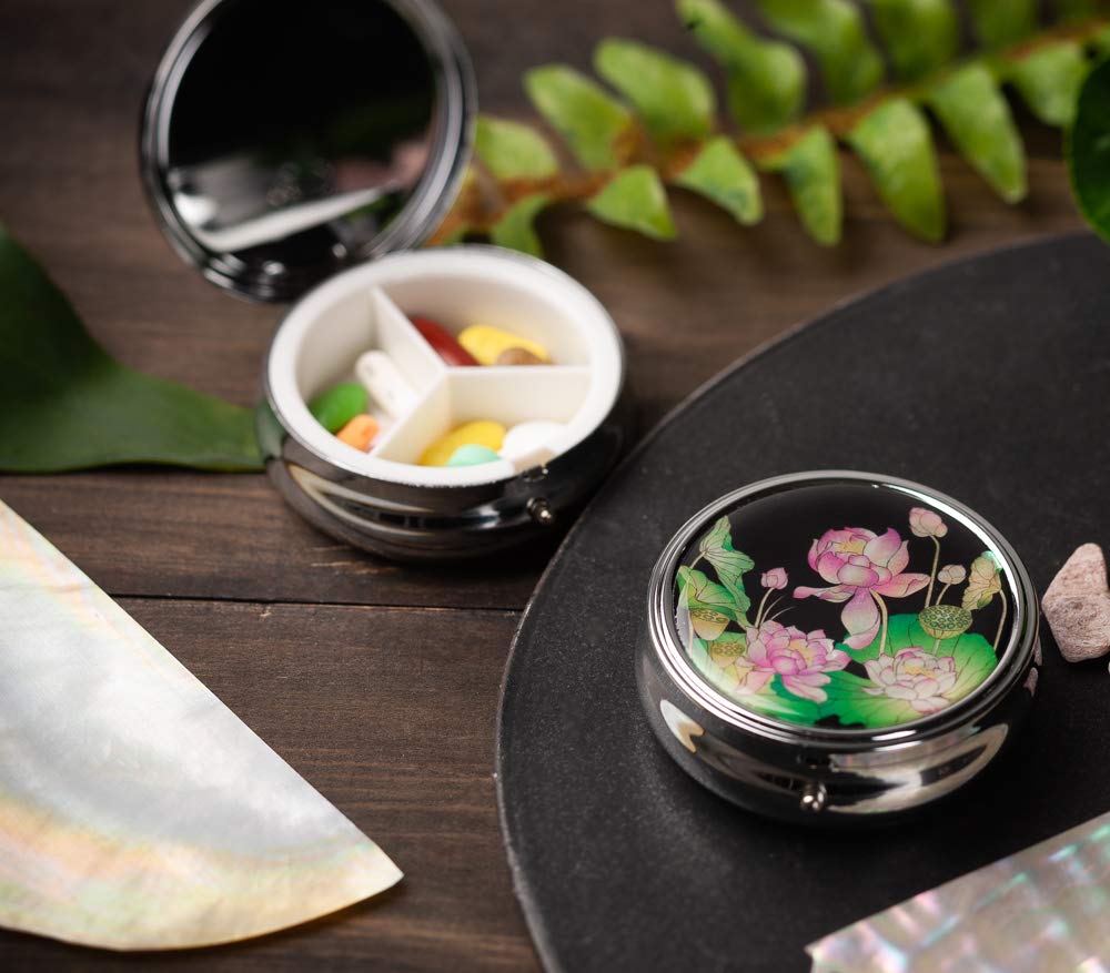 Amazon.co.jp: 螺鈿細工 薬ケース ピルケース サプリメントケース 薬箱