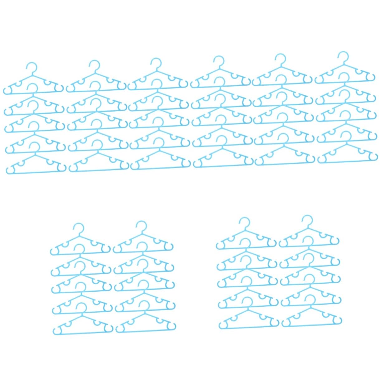 TOPBATHY 50 Stück Kinder Aufhänger Kleiderbügel Kleiderständer Clothes Dryer Rack Rockbügel strapazierfähige Kinderbügel Babybügel für Kinderzimmer schwer Kindergarten neugeboren pp