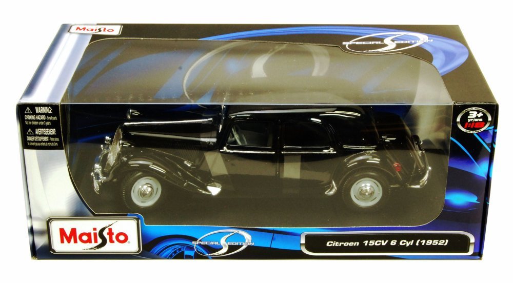 1952 Citroen 15CV 6 Cyl, Black - Maisto Special Edition 31821 - 1