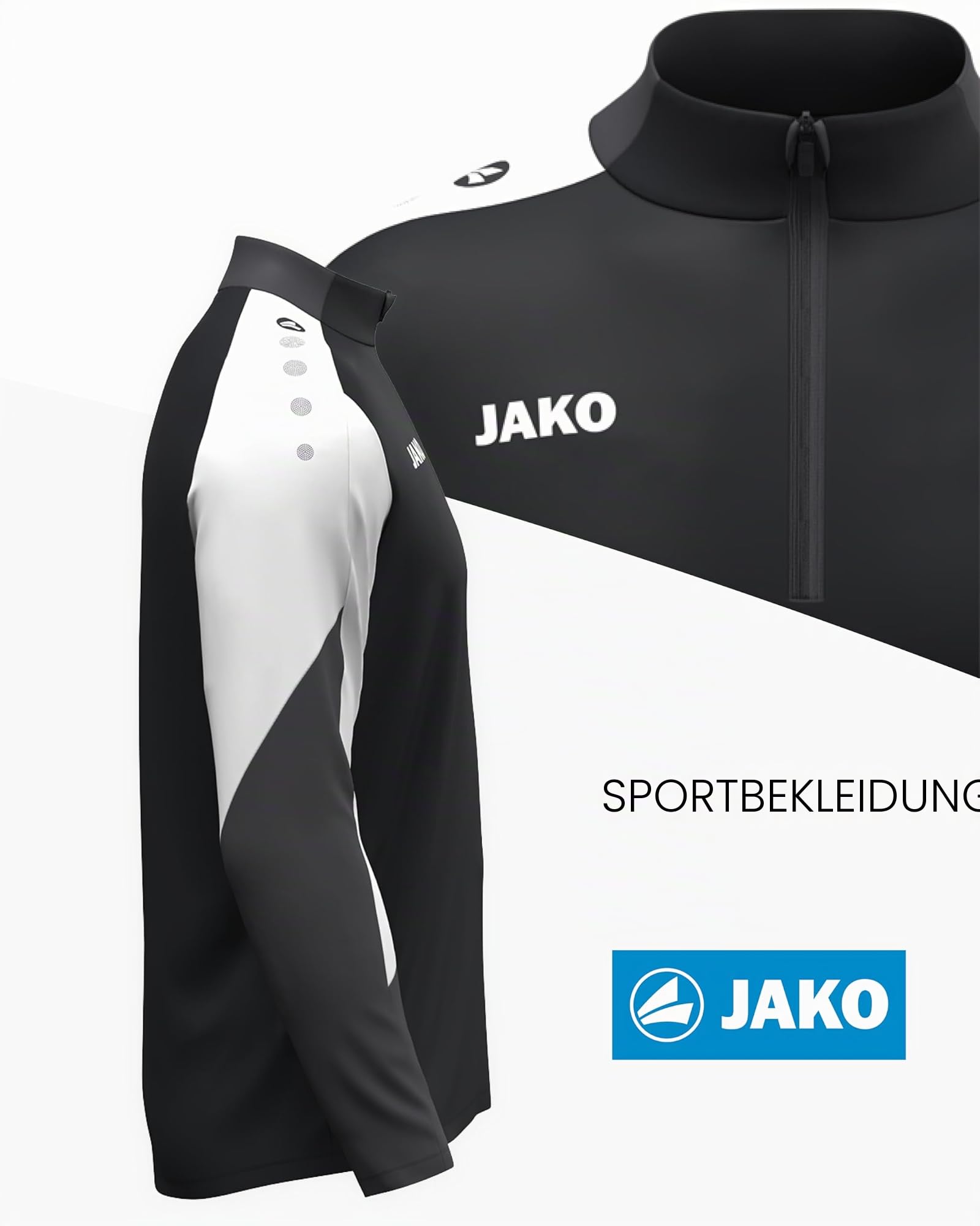 JAKO Dynamic Ziptop Sweatshirt Herren