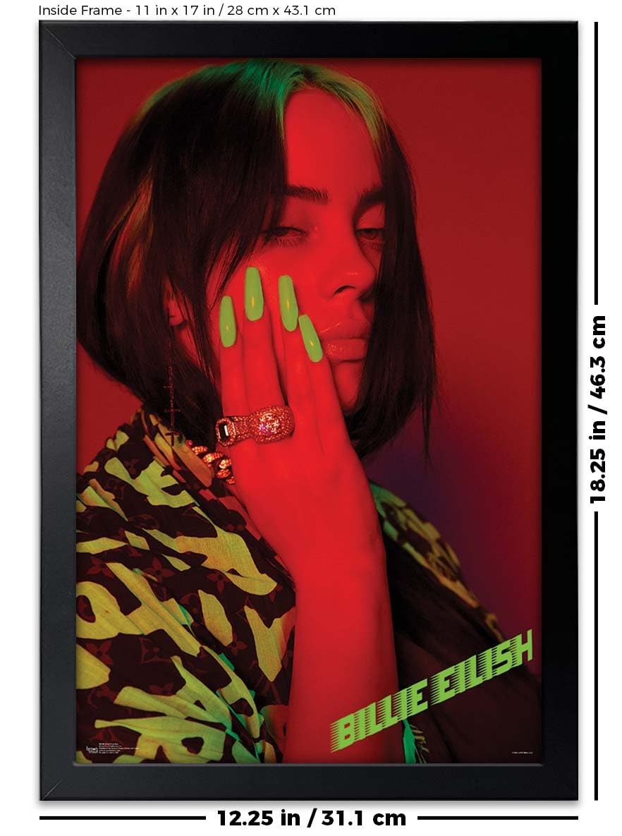 Amazon.com: Scorpio Posters Billie Eilish - Red - Officially