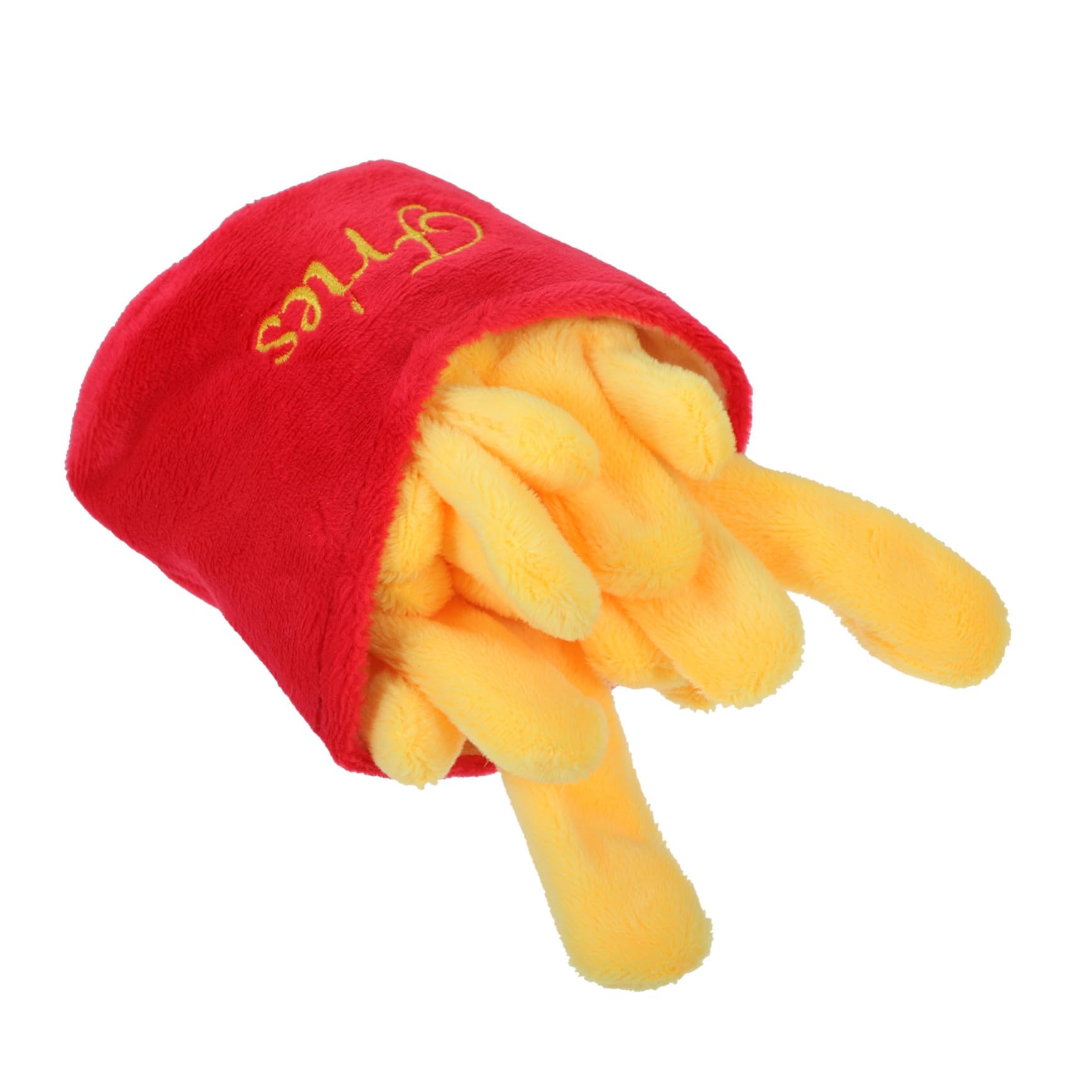 Jouet à mâcher résistant pour chien peluche nourriture rouge pour stimuler le jeu