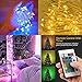 LiyuanQ Christmas LED String Lights, 2 Set Multi Color Changing Fairy Lights USB Plug-in Fairy String Lights Remote & Timer, 4 Modes Indoor Decorative Silver Wire Lights Party Xmas(16 Colors, 50 LEDs)