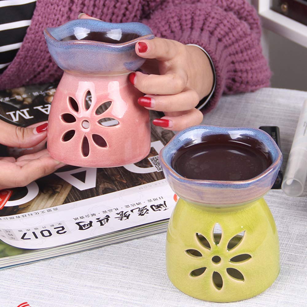 Escultura Estatua Antigüedades Coleccionables, Lámpara De Fragancia Esencia De Cerámica Quemador De Aceite Vela Incienso Estufa De Aromaterapia for Regalos Decoración, Hogar, Oficina, Dormitorio, Sala