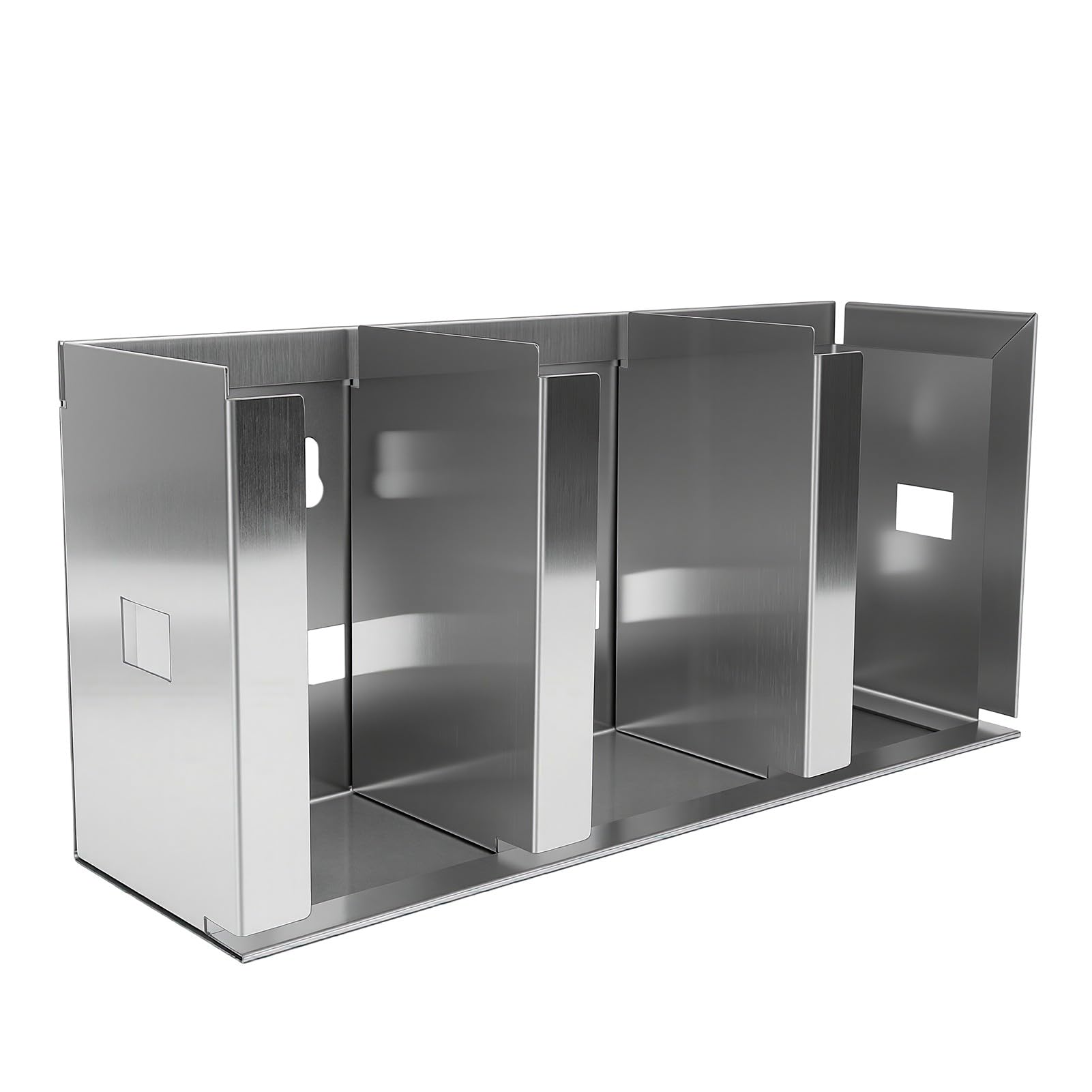 Portavasos de Acero Inoxidable con Divisores Ajustables para (Tres