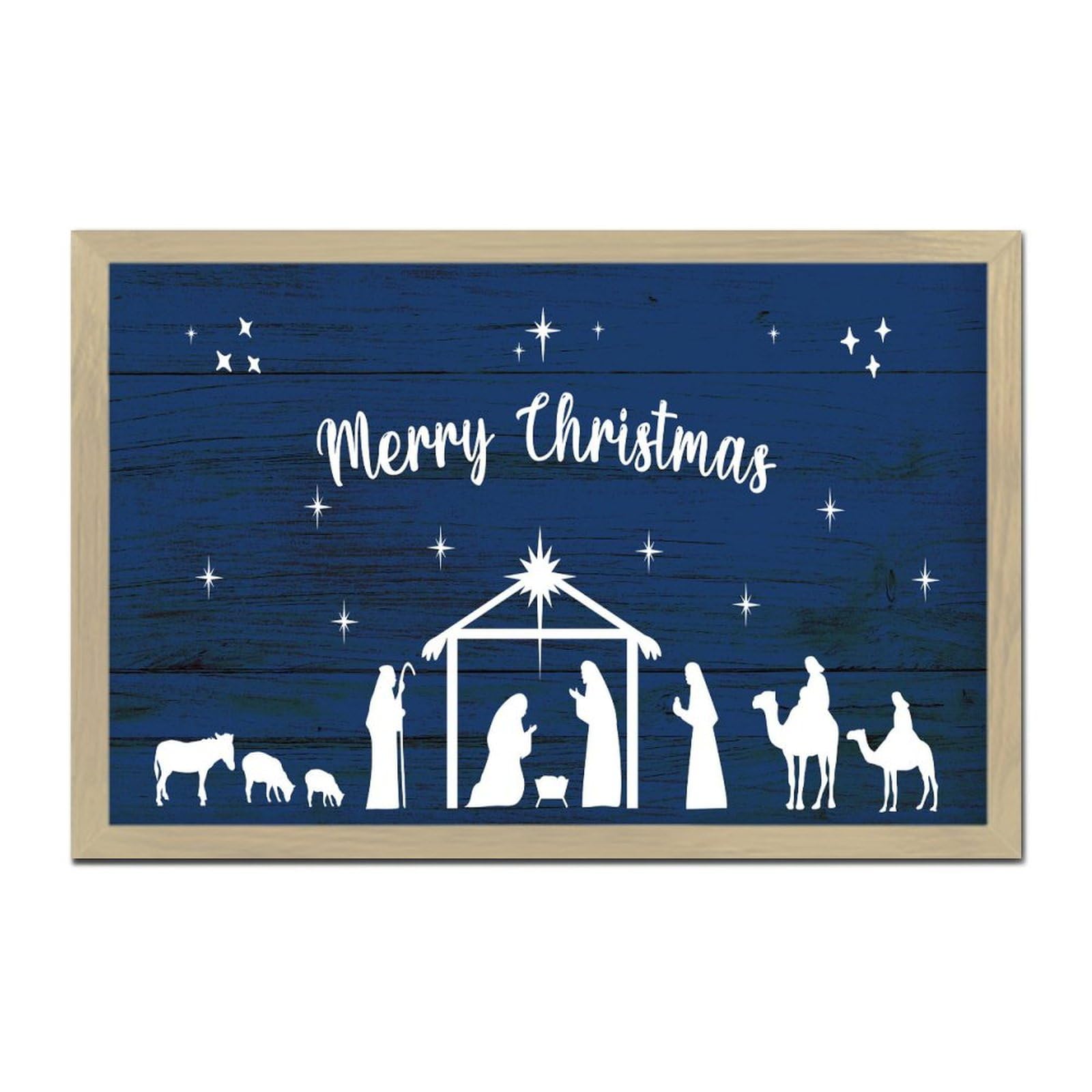 Panneaux chrétiens catholiques cadeau spirituel de Noël