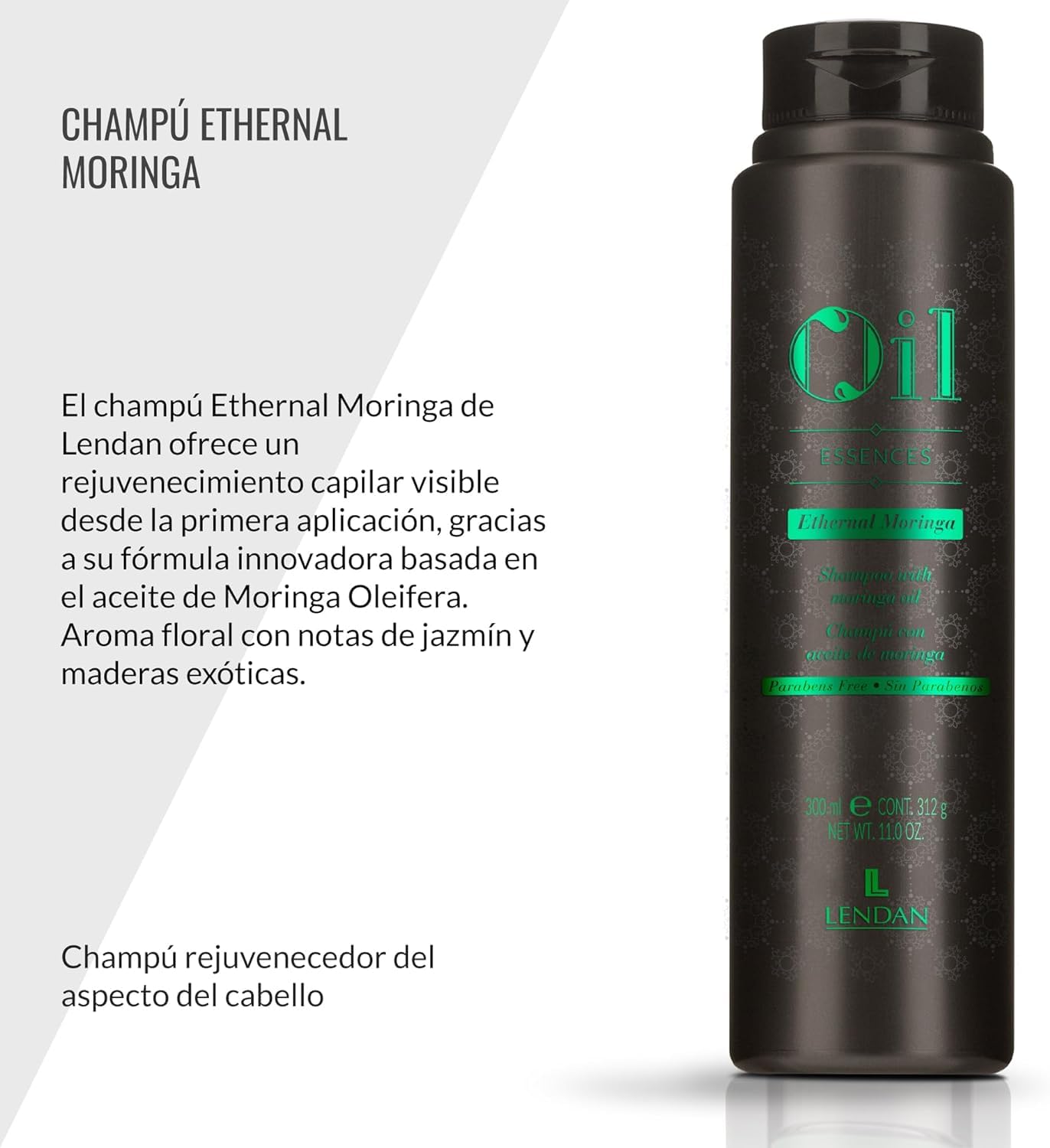 Lendan Pack 2 - Shampooing Oil Essences Ethernal Moringa - 300 ml + Masque 500 ml - Pack 2