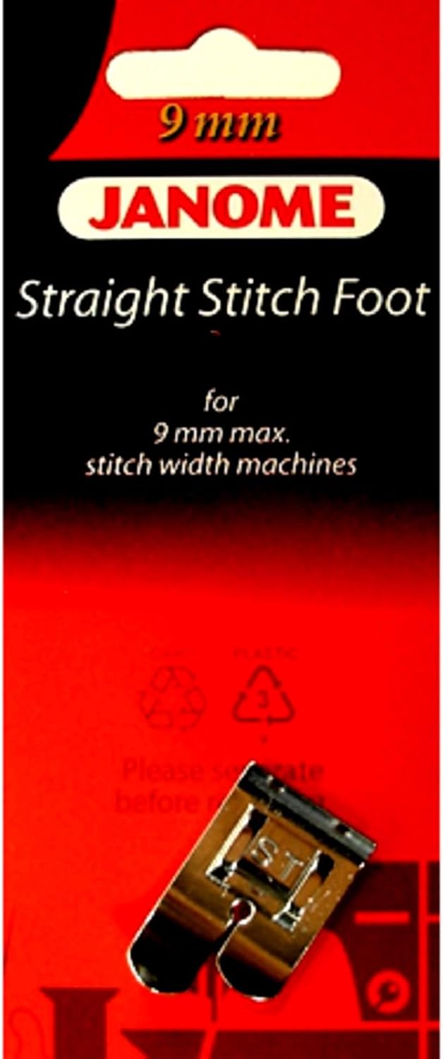 Straight Stitch Foot #202083009 for Janome 9mm Max Stitch Width Machines