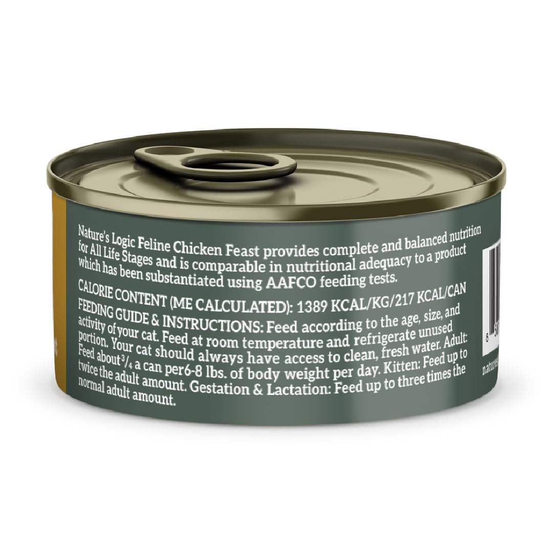 Nature's Logic Feline Chicken Feast, 24/5.5oz