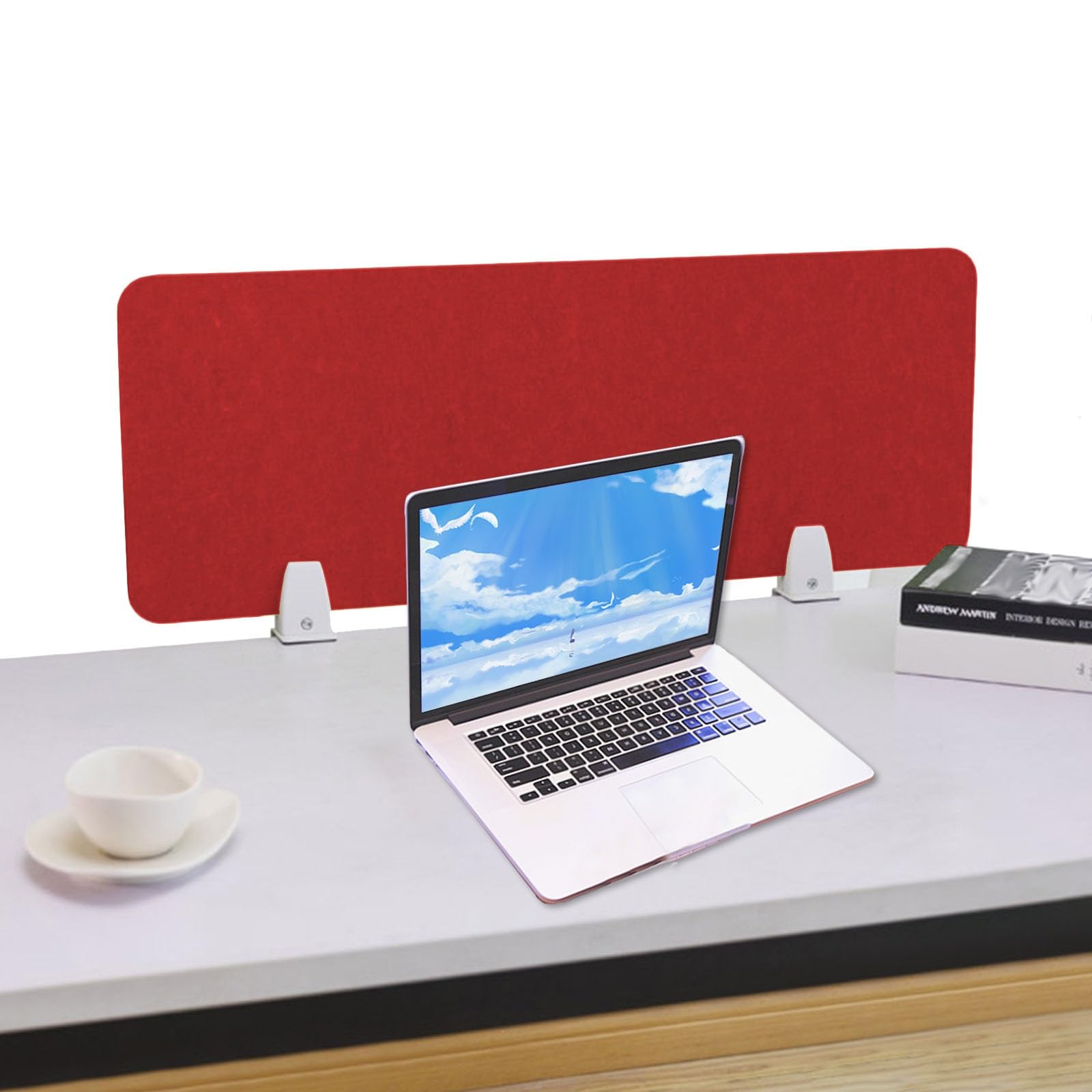 HJYCLFAZU Desk Divider Partition Panel for Home Office Cubicle Portable Acoustic Modesty Shield with Clamps C Size: Width