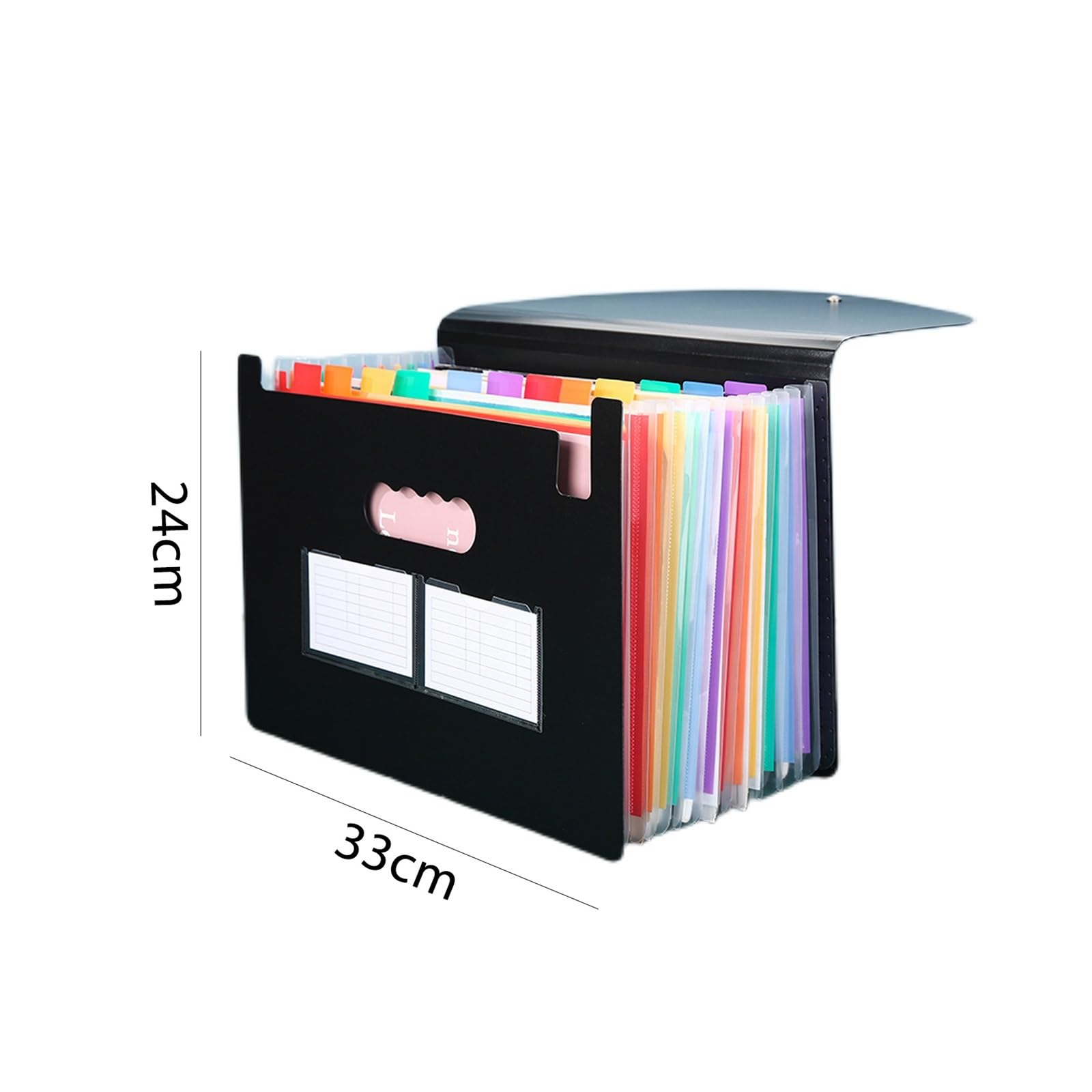 Carpeta expansible, Carpeta de acordeón A4, Organizador expandible con 13/25 Bolsillos for Aula, Oficina, hogar y Viajes(25)