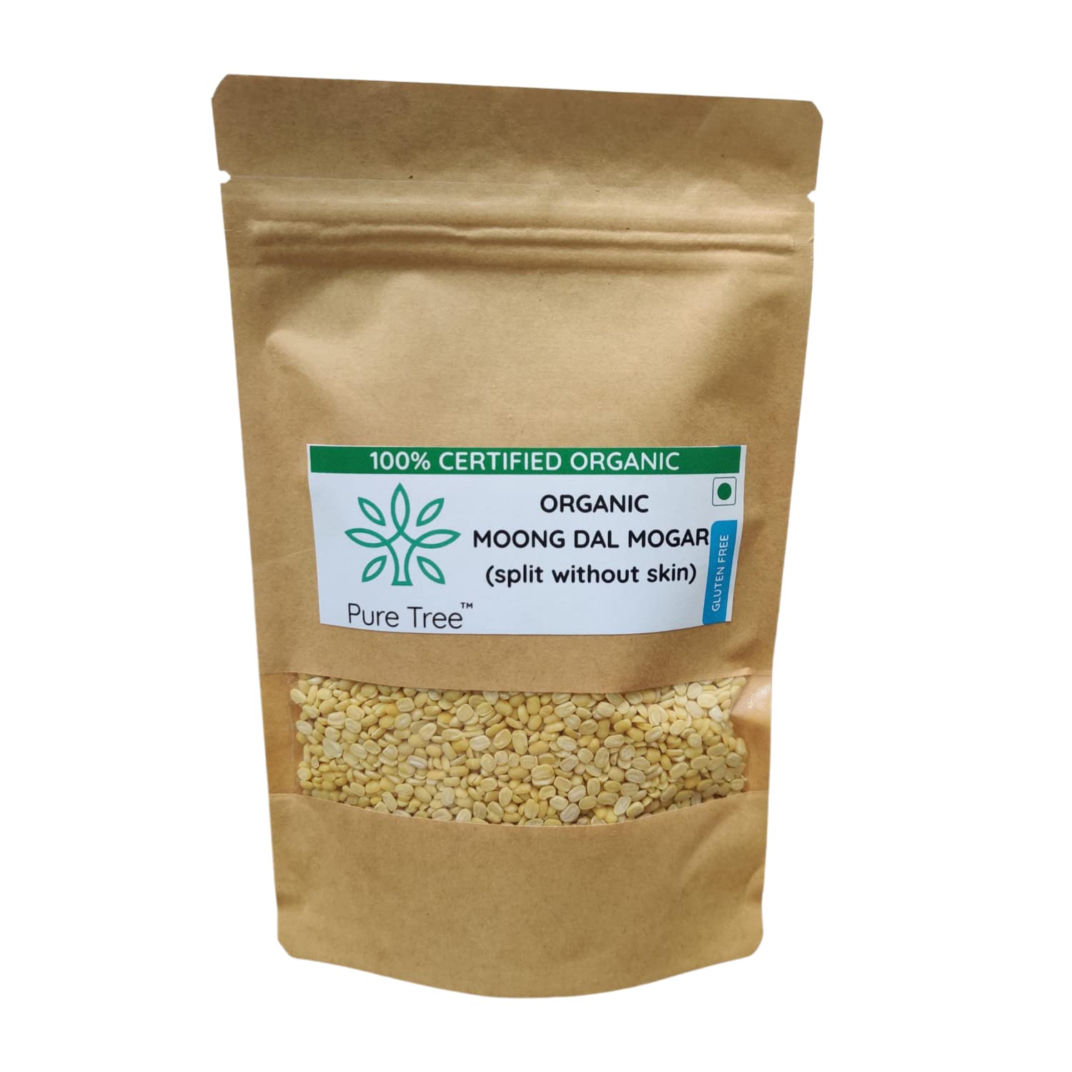 Sponsored Ad - Pure Tree Certified Organic Moong Split without Skin | 850 g | Dhuli Yellow Moong Dal Dhuli Plant Based High Protein
