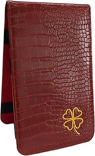 LOVIVER Quality PU Leather Golf Scorecard Holder - Yardage Book Cover - Yardage Book Scorecard Book, 7.87" x 4.72"