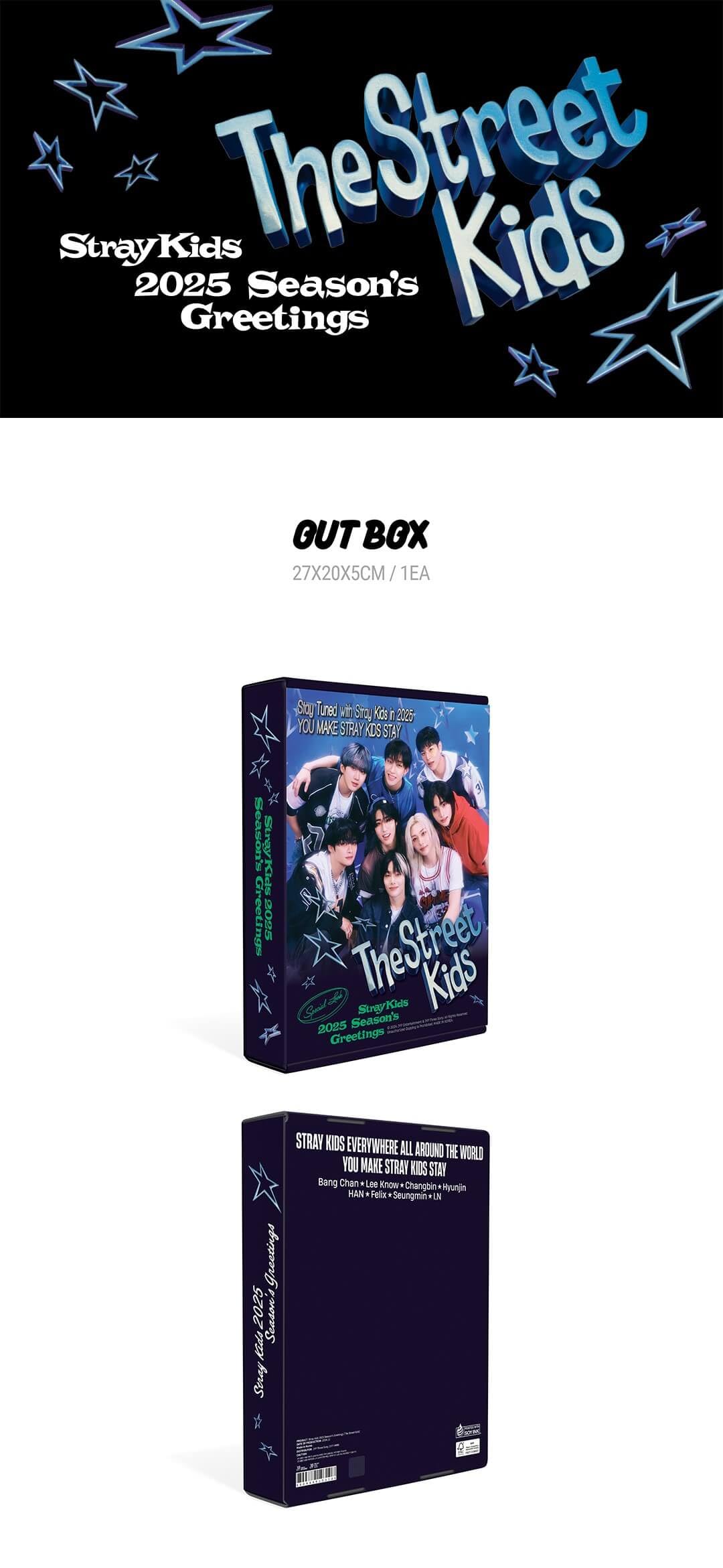 Album Stray Kids - STRAIGHT SUPPER CLUB SEASON'S GREETINGS Ver. + Précommande Benefits + Goodies Exclusifs BolsVos