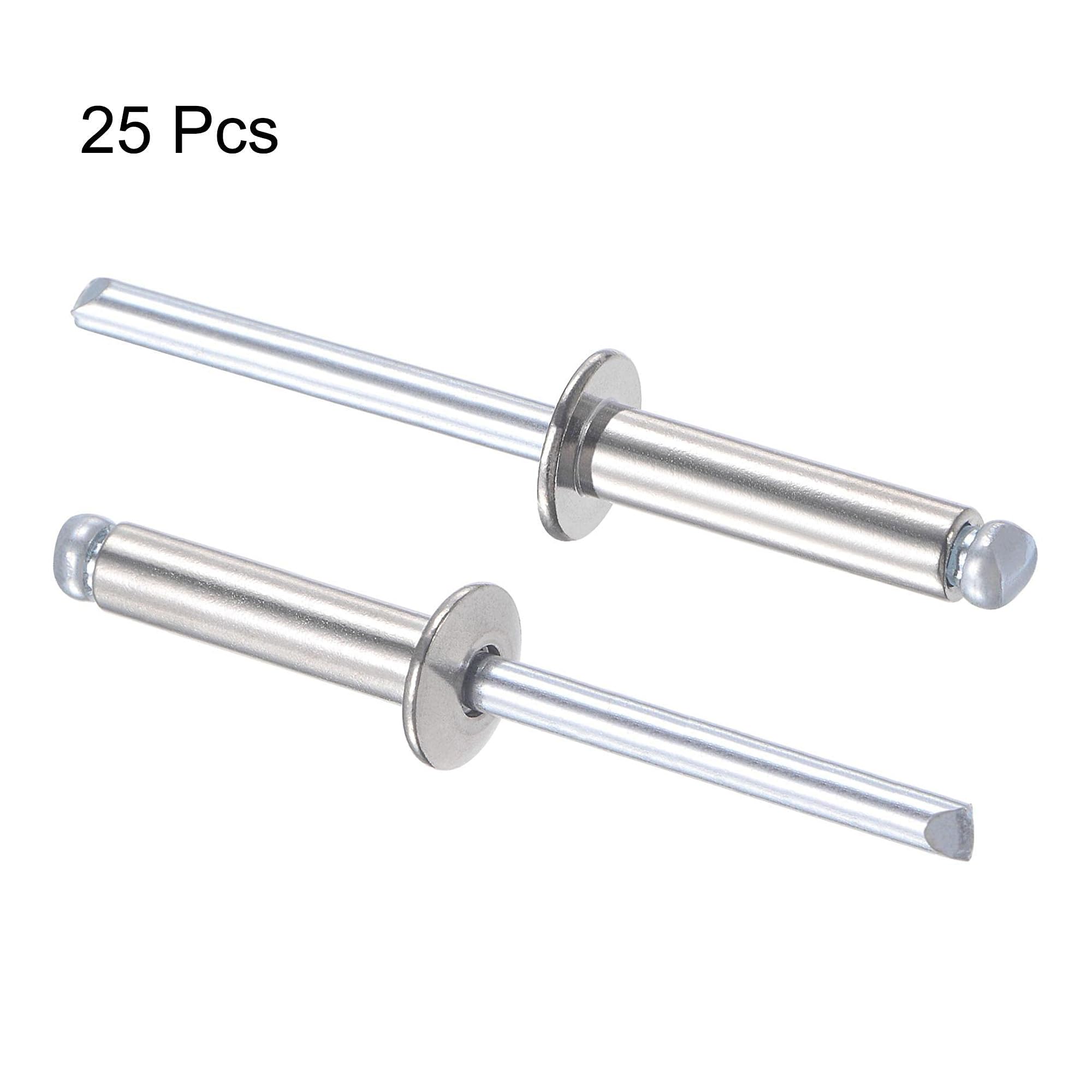 TA-VIGOR 25pcs 5mm x 20mm Blind Rivets, 304 Stainless Steel Pop Rivets with Flat Head - Image 3