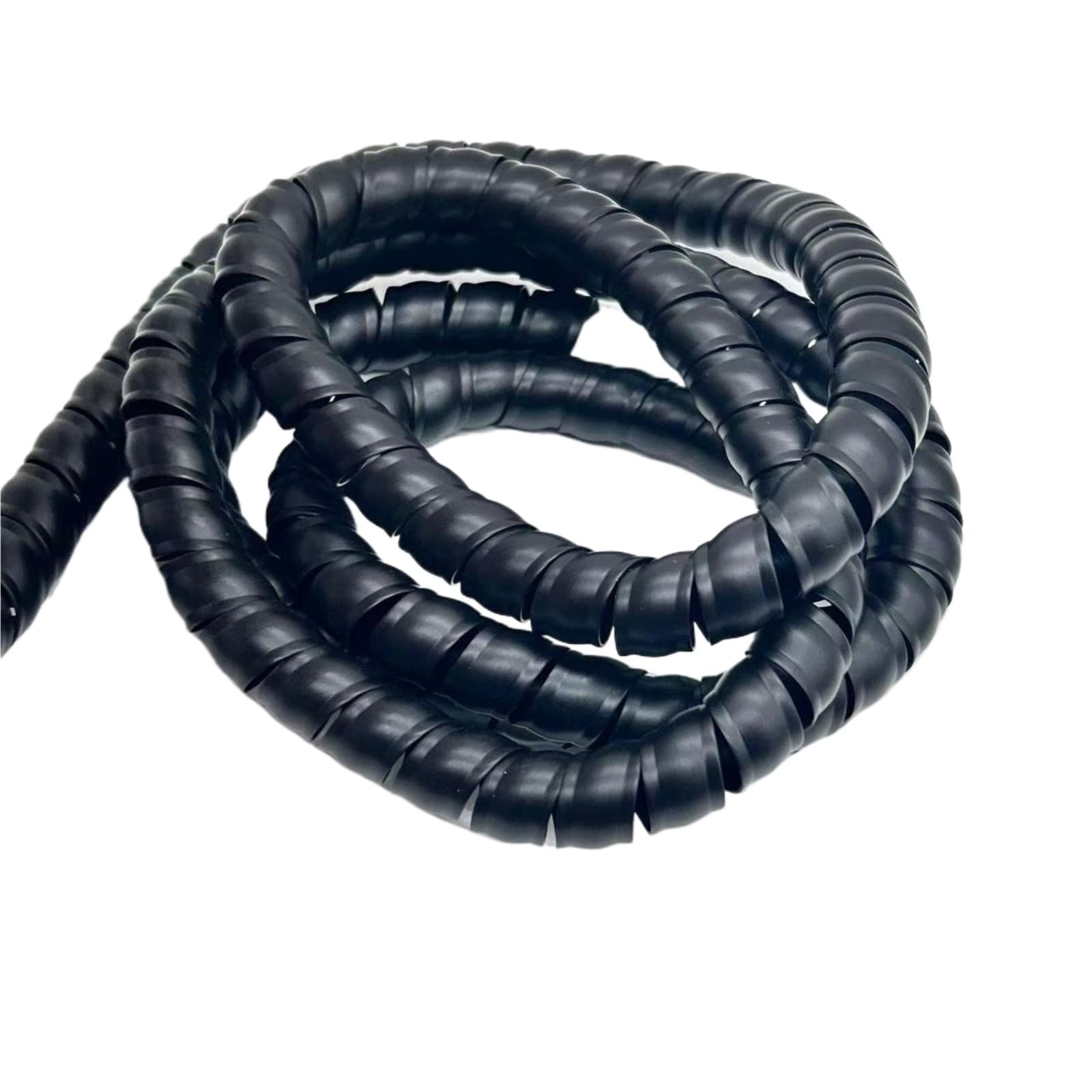 5 metri di guaina protettiva for cavi for tubi dell'olio ID da 18 mm a 28 mm, organizzatore di cavi, tubi flessibili a spirale, avvolgicavo idraulico(Nero,ID 28mm)
