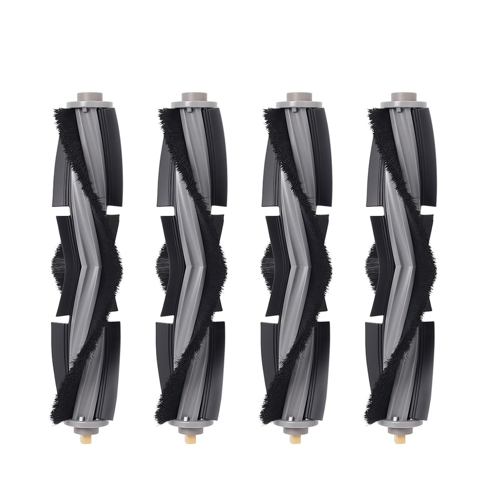 Shiketong Main Brush Replacement,Compatible For Ecovacs,Compatible For Deebot,X1 OMNI T10 Turbo X1 / T10 / T20 Series Robot Vacuum Cleaner Accessories Brush Spare Parts(4pc)