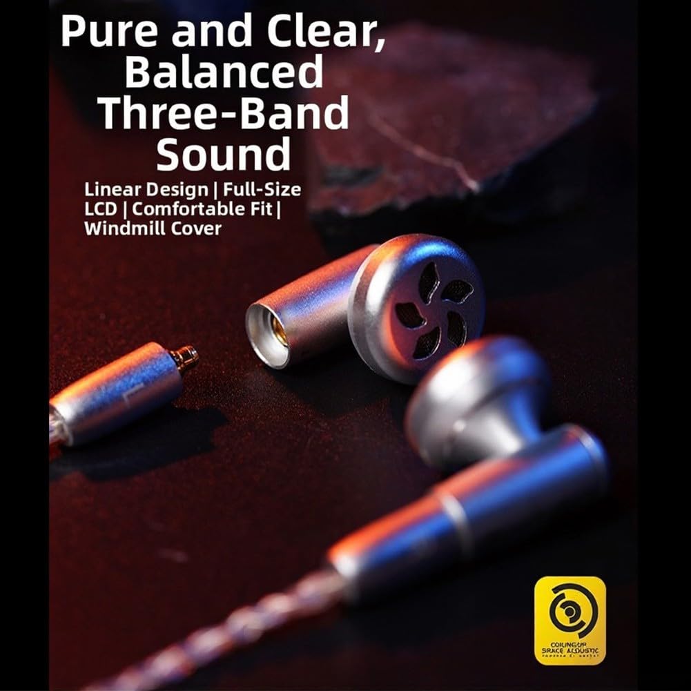 Cuffie in-ear, HiFi cablate con struttura in metallo per cavo MMCX, auricolari intercambiabili con microfono per musica, audiofili e pendolari