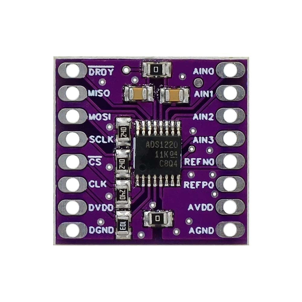 ADC Modul, DC 3V-5V ADS1220 24Bit ADC Module SPI AD Converter Analog to Digital Signal Convert Module