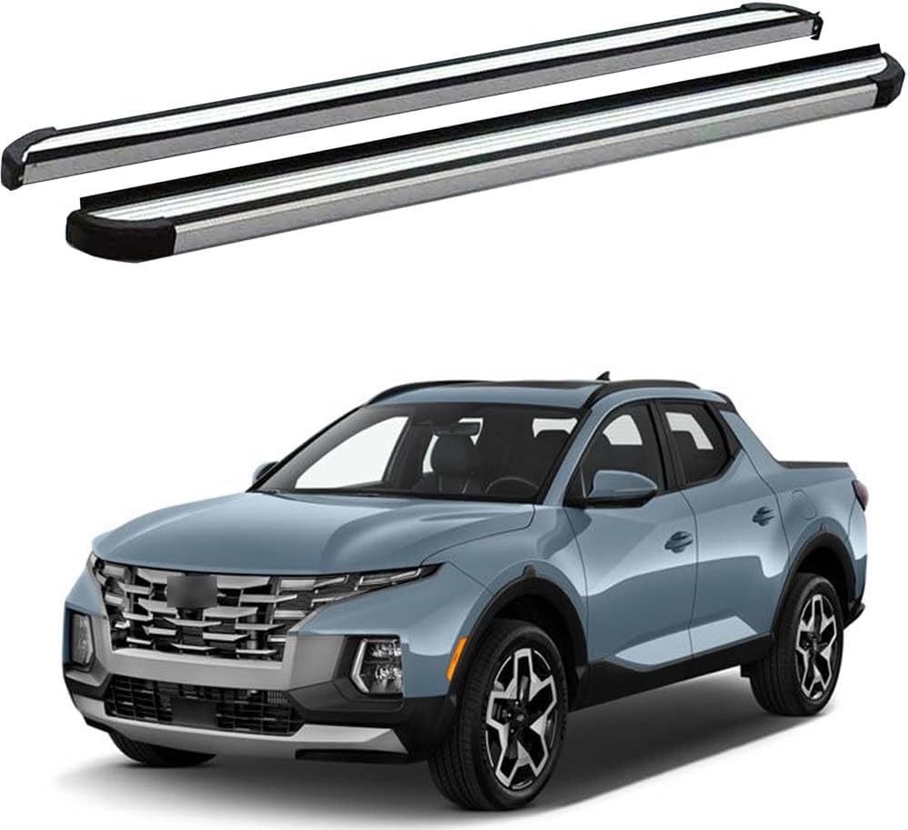 Fixed Running Board Side Step Fit for Hyundai Santa Cruz 2021 2022 2023 2024 Nerf Bars Accessories 1Pair w/Brackets