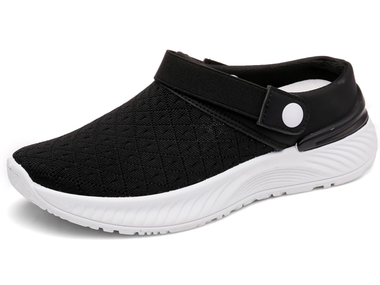 Kinengxi Zuecos Mujeres Zapatillas de Playa Sandalias Antideslizante Zapatillas de Jardin Malla Casual Pantuflas,NegroA,35 EU=36 CN