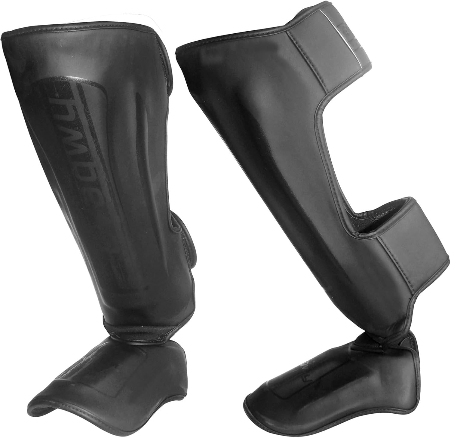 MMA Martial Arts Shin Guards–Padded, Adjustable Muay Thai Leg Guards with Instep Protection for Kickboxing/MMA Training and Sparring–Durable Professional MMA Equipment Extra large Black