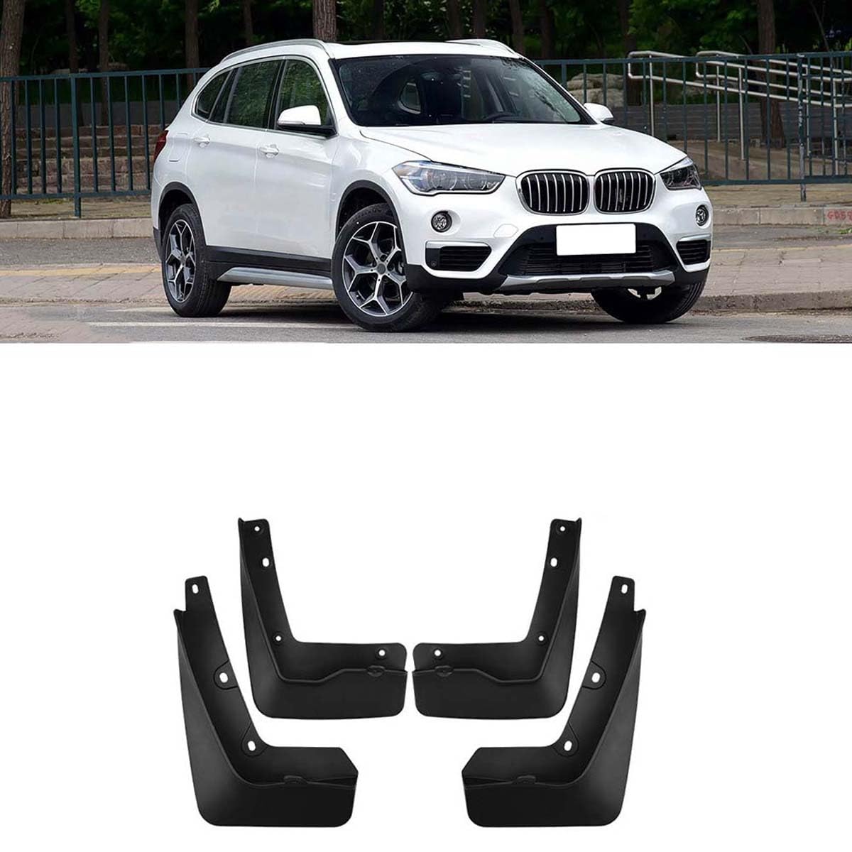 Car mud flaps,Compatible with BMW X1 F48 2016-2022,Car exterior accessories